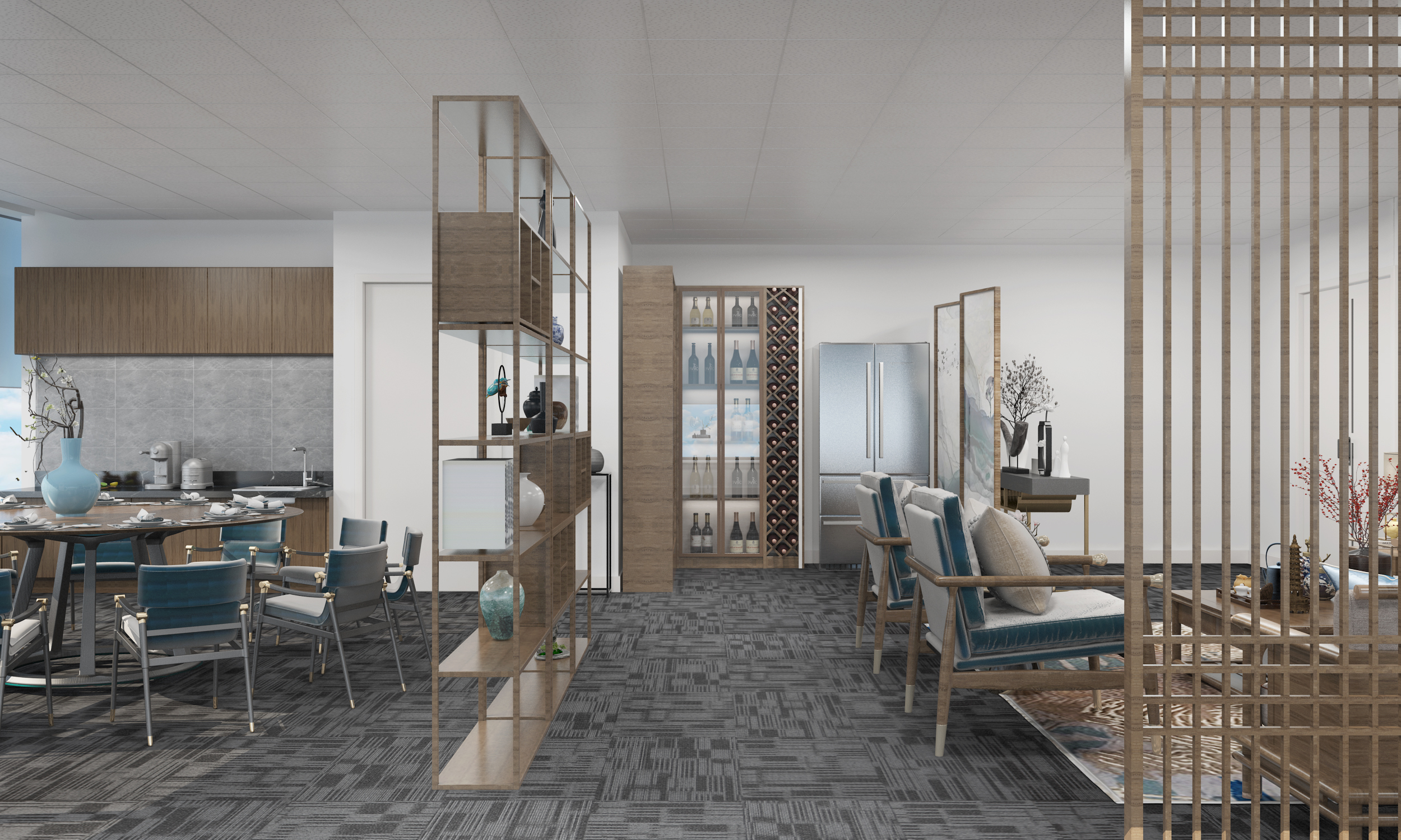 中式办公空间设计丨中国杭州-6