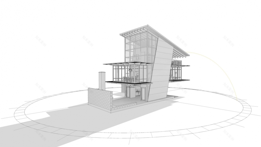 美国十颗橡树农场池塘别墅丨Holly And Smith Architects-63