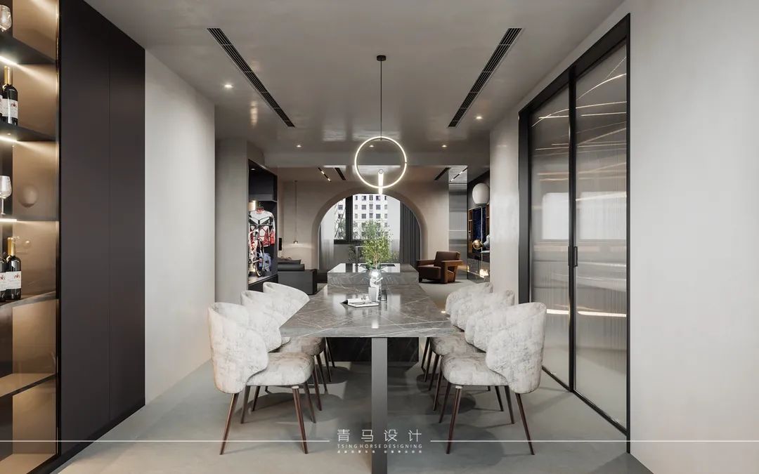 龙湖香醍国际顶楼复式设计丨青马别墅空间设计-46