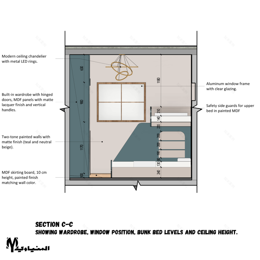 Space-Saving Kids Bedroom | Design for 3 Kids in 10 m²-18