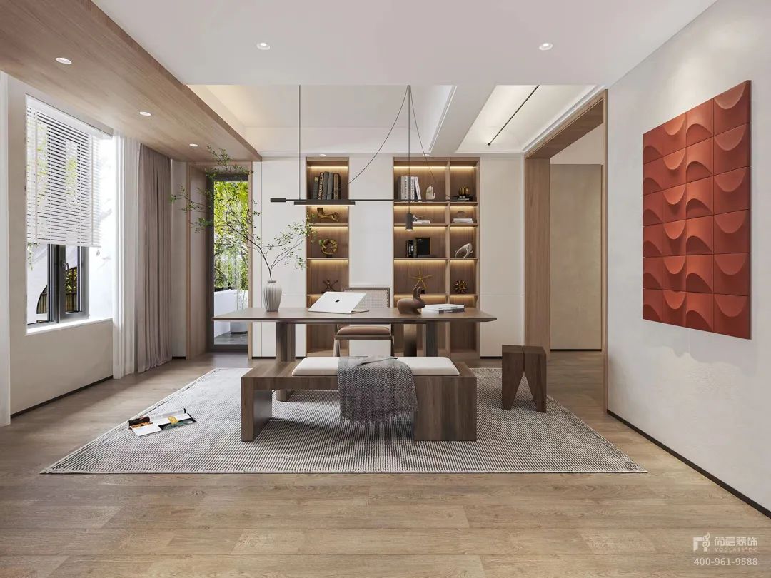 金色宝坻 480m²新中式诧寂风丨中国上海丨上海尚层别墅装饰第一运营中心-46