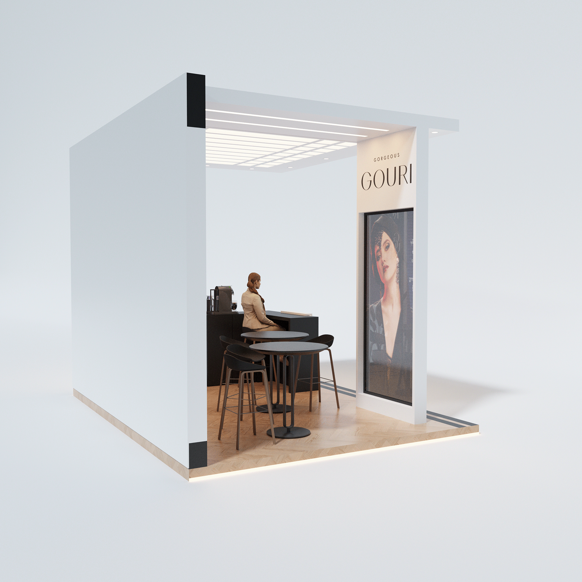 Brand Cosmetics Booth 室内设计丨沙特阿拉伯-7