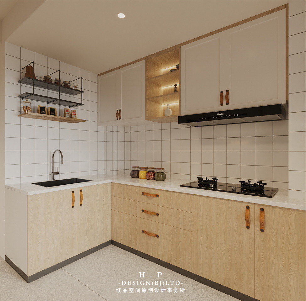 90㎡二孩家庭空间布局设计丨中国北京丨红品空间原创设计-20