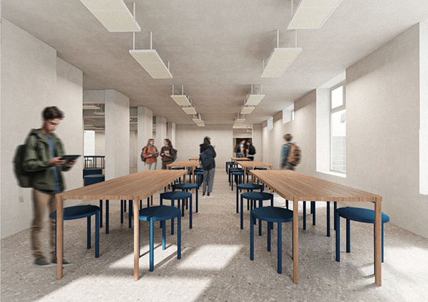 Propuesta patio central + sala de estudio UNS 校园广场-21