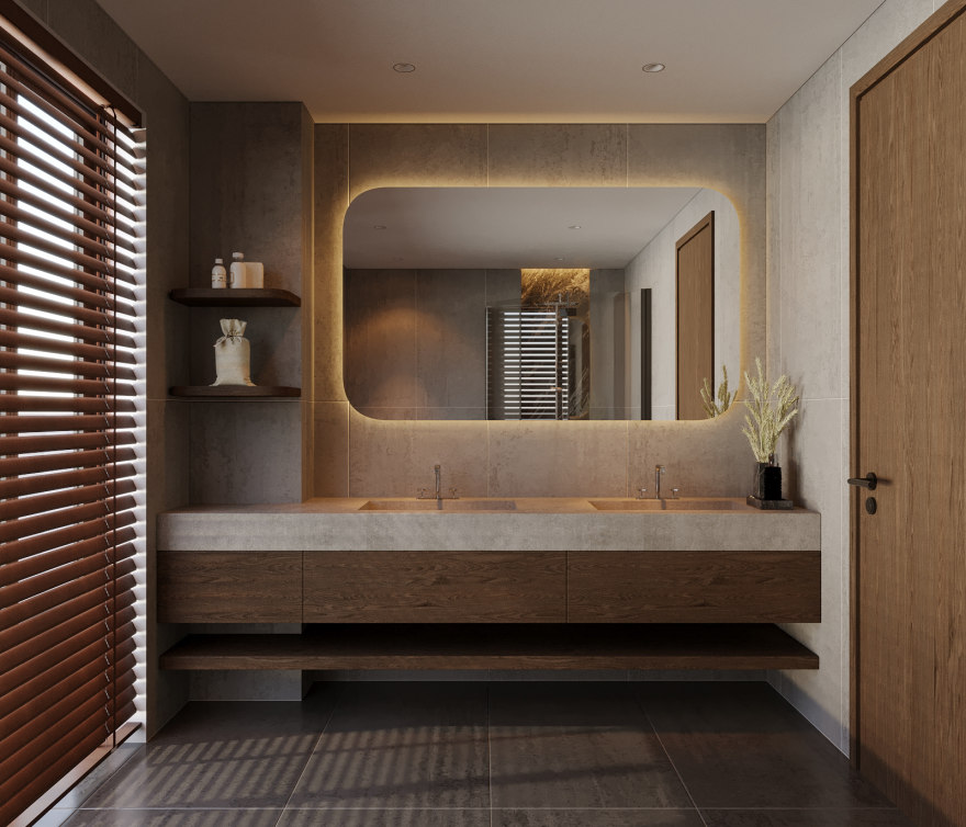 The Warm Balance – Modern Living Space-22