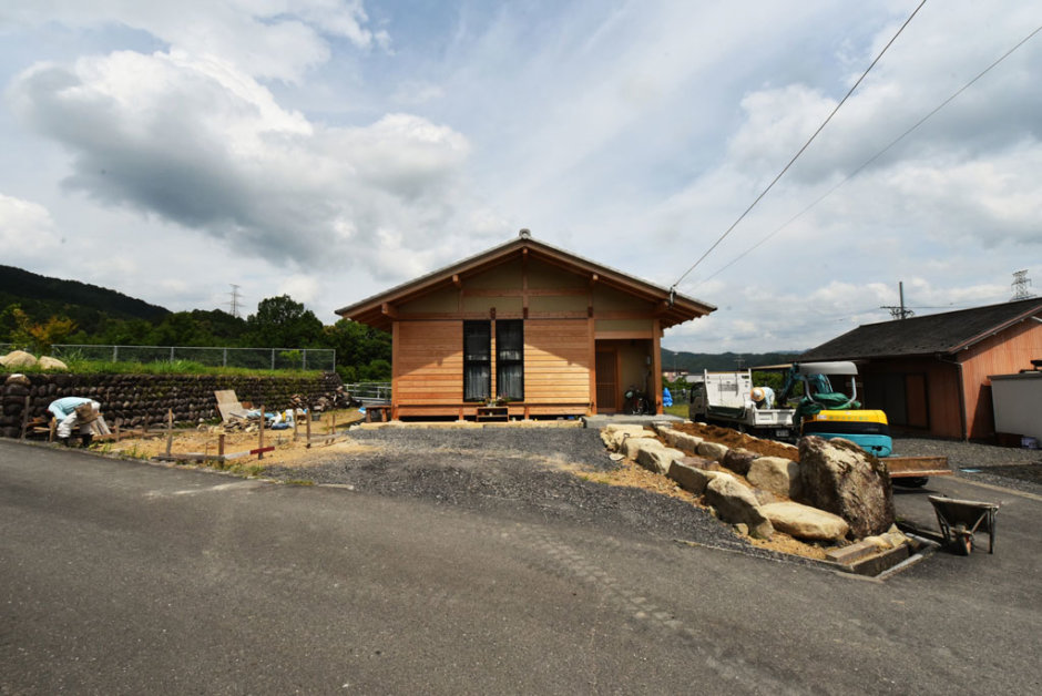 岐阜の石場建て16　外構丨日本岐阜丨水野设计室-1