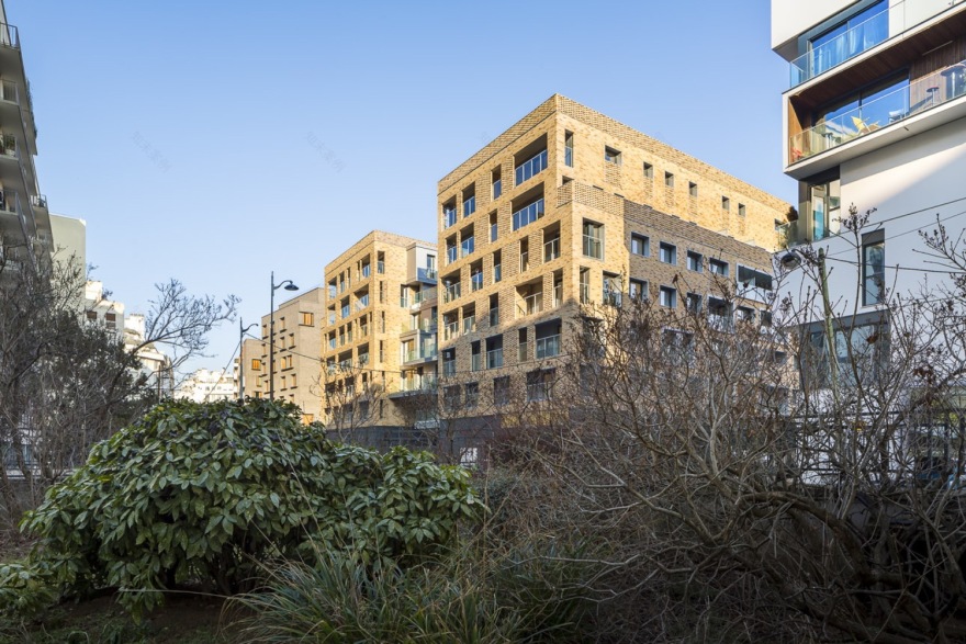 巴黎生态区砖砌云层公寓-50