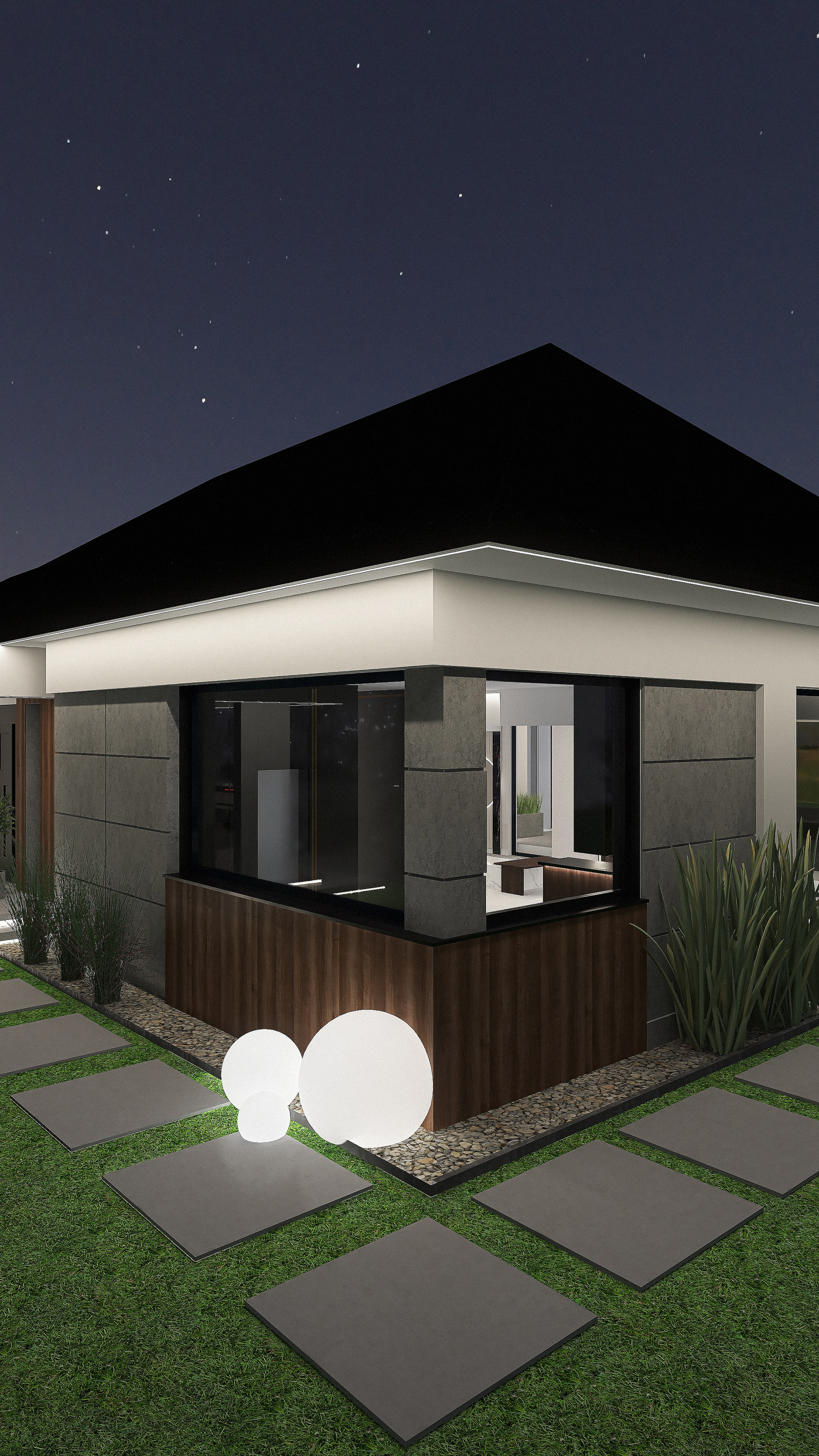 Hiacynt elewacja及露台照明设计-10