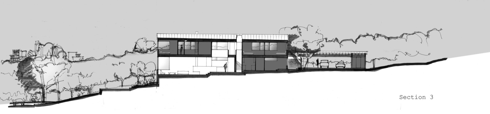 美国奥斯汀山坡上的现代乡村家园-69
