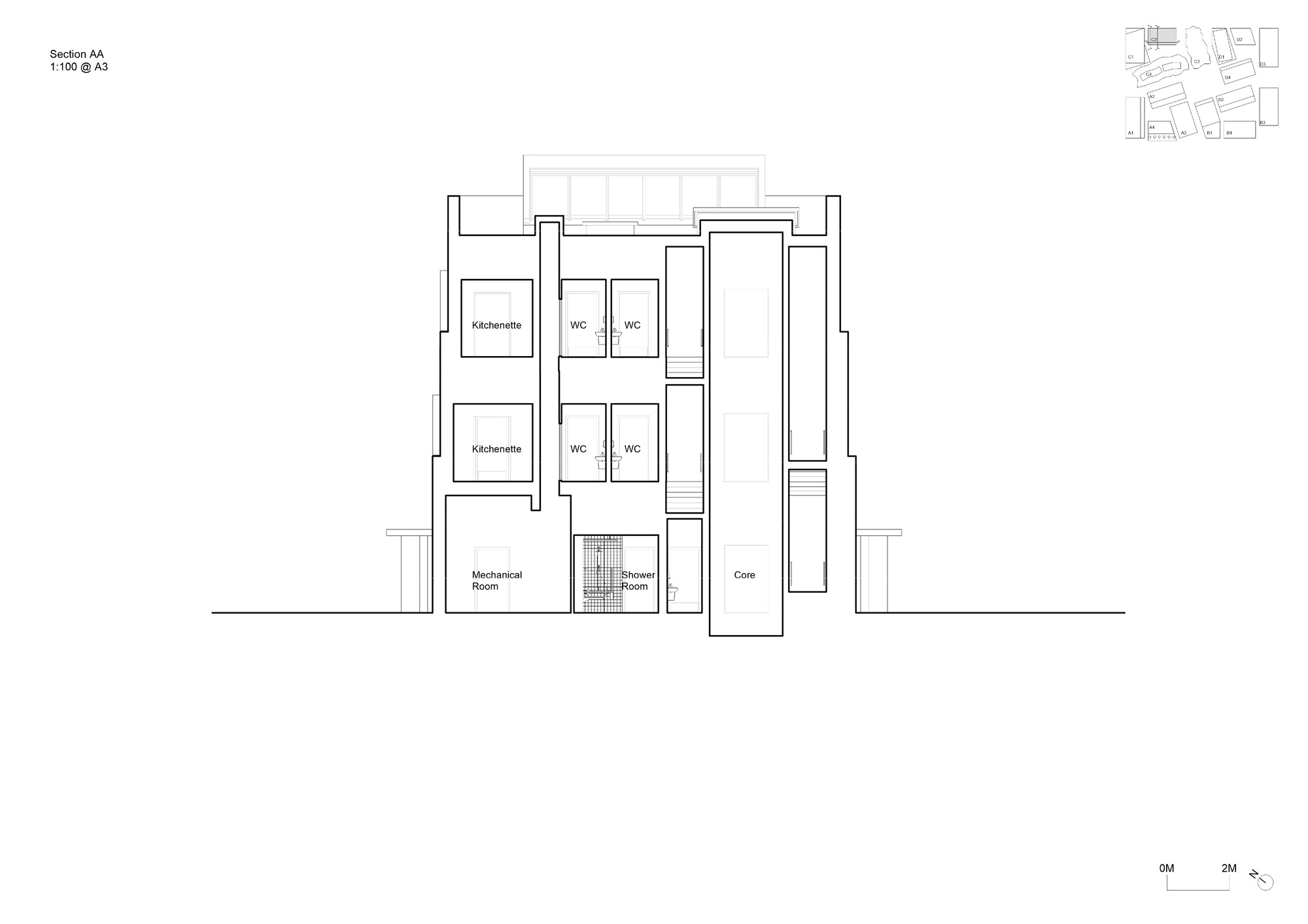金字形神塔和菱形建筑丨英国伦敦丨Mole Architects-69