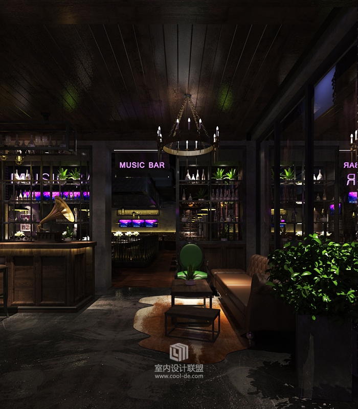 主题餐厅设计-福州揽季月光音乐餐吧主题餐厅设计-7