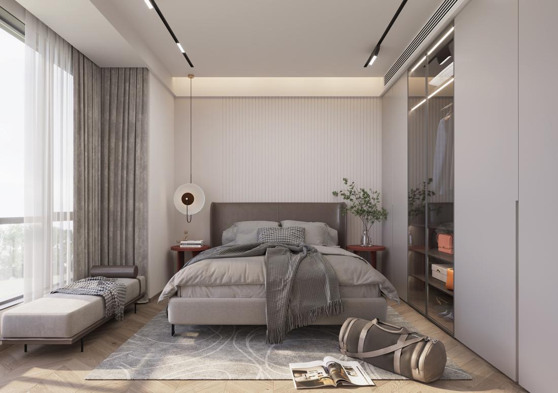 110m²现代轻奢风精致生活空间设计-8