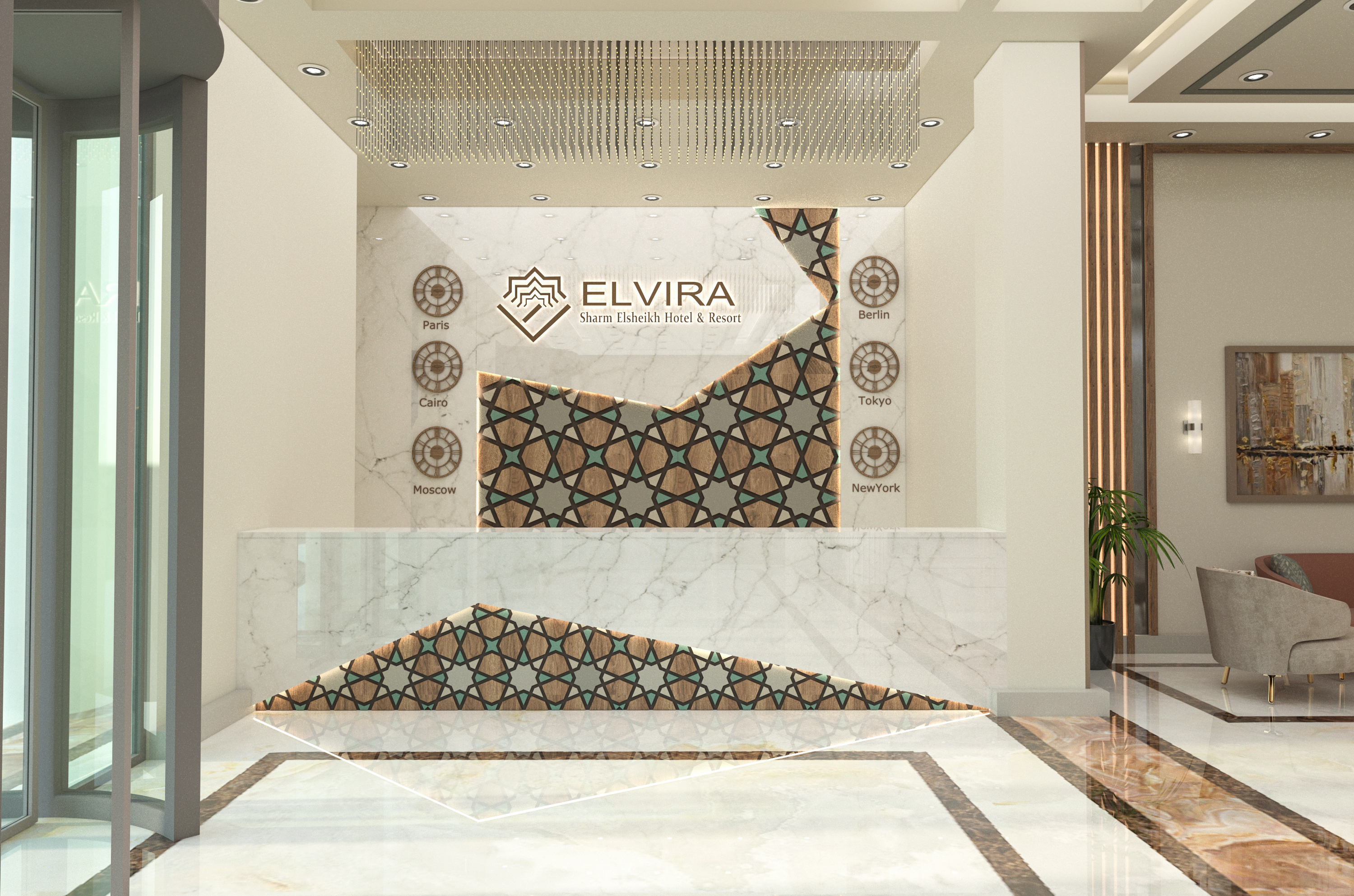 Lobby Reception ELVIRA HOTEL-4