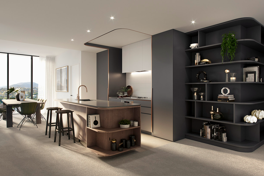 澳大利亚曲线公寓设计，自然融入城市生活-35