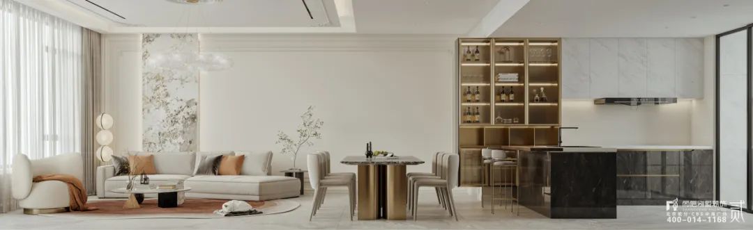 全案整装 | 460㎡现代法式，隔绝外界嘈杂，尽享松弛生活，浪漫人生！-31