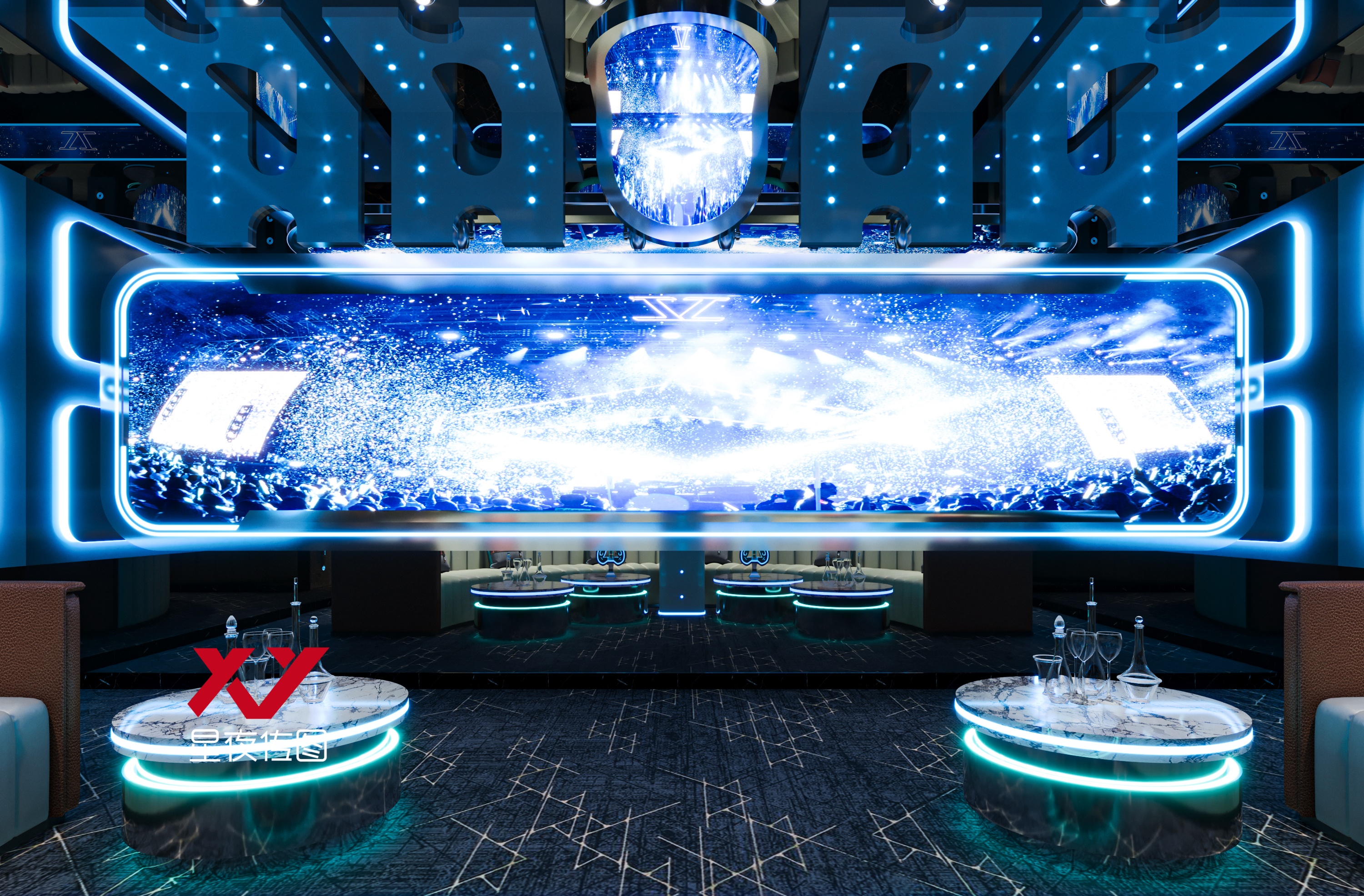 未来星际KTV 赛博朋克沉浸式歌房-16