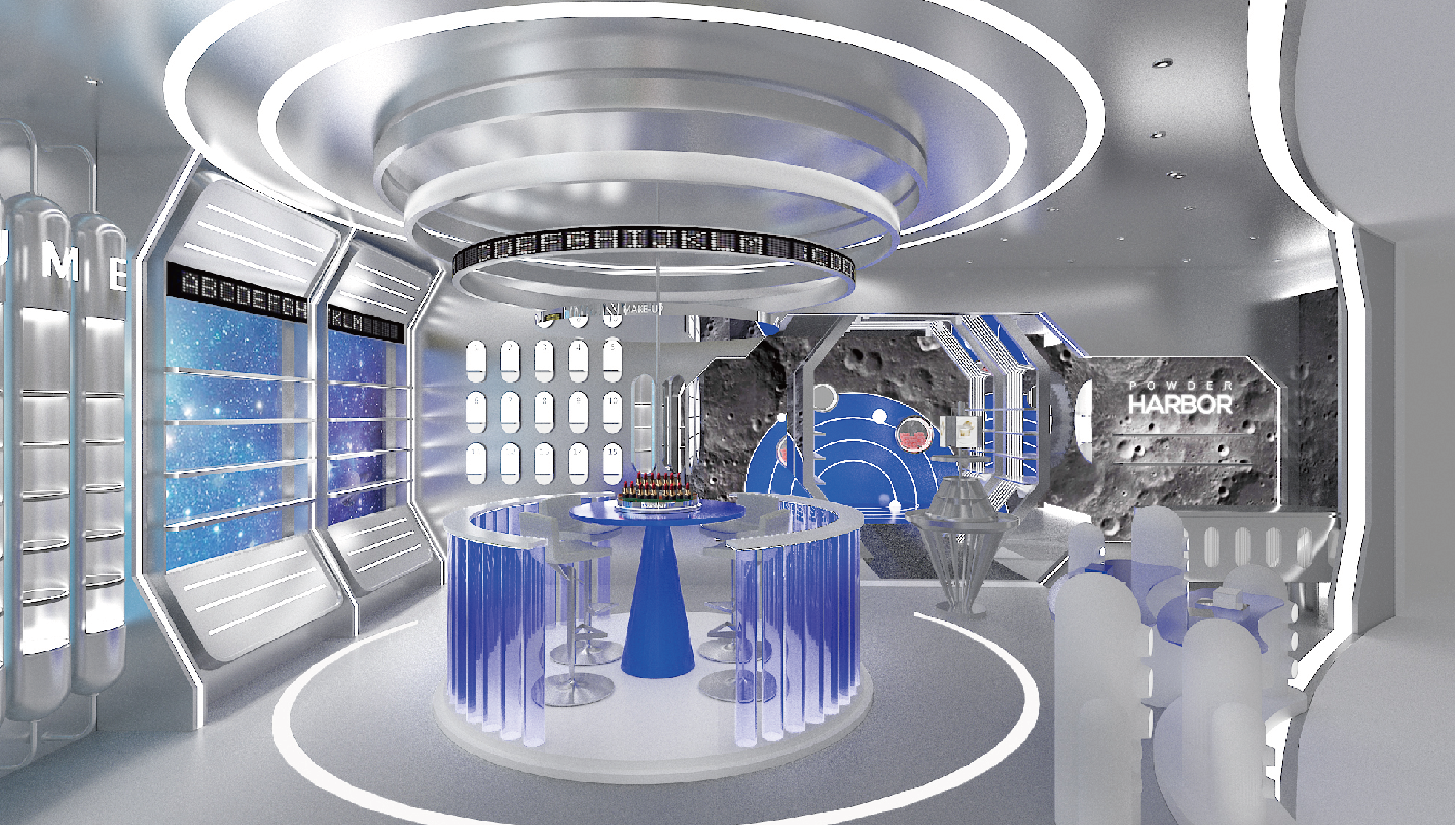 《粉港》美妆品牌空间设计品牌设计-15