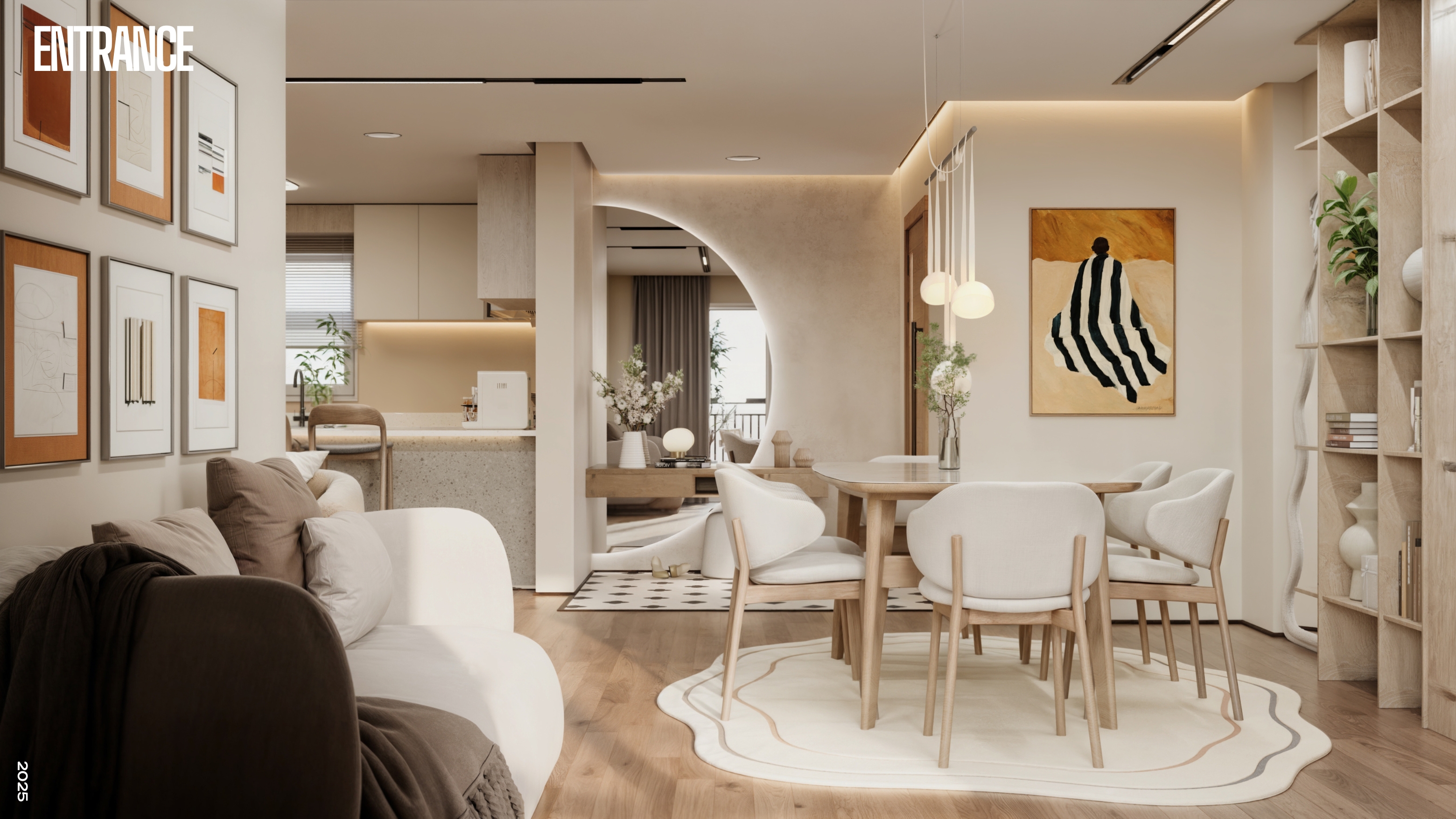 柔和简约公寓内饰丨埃及丨Freelance-6