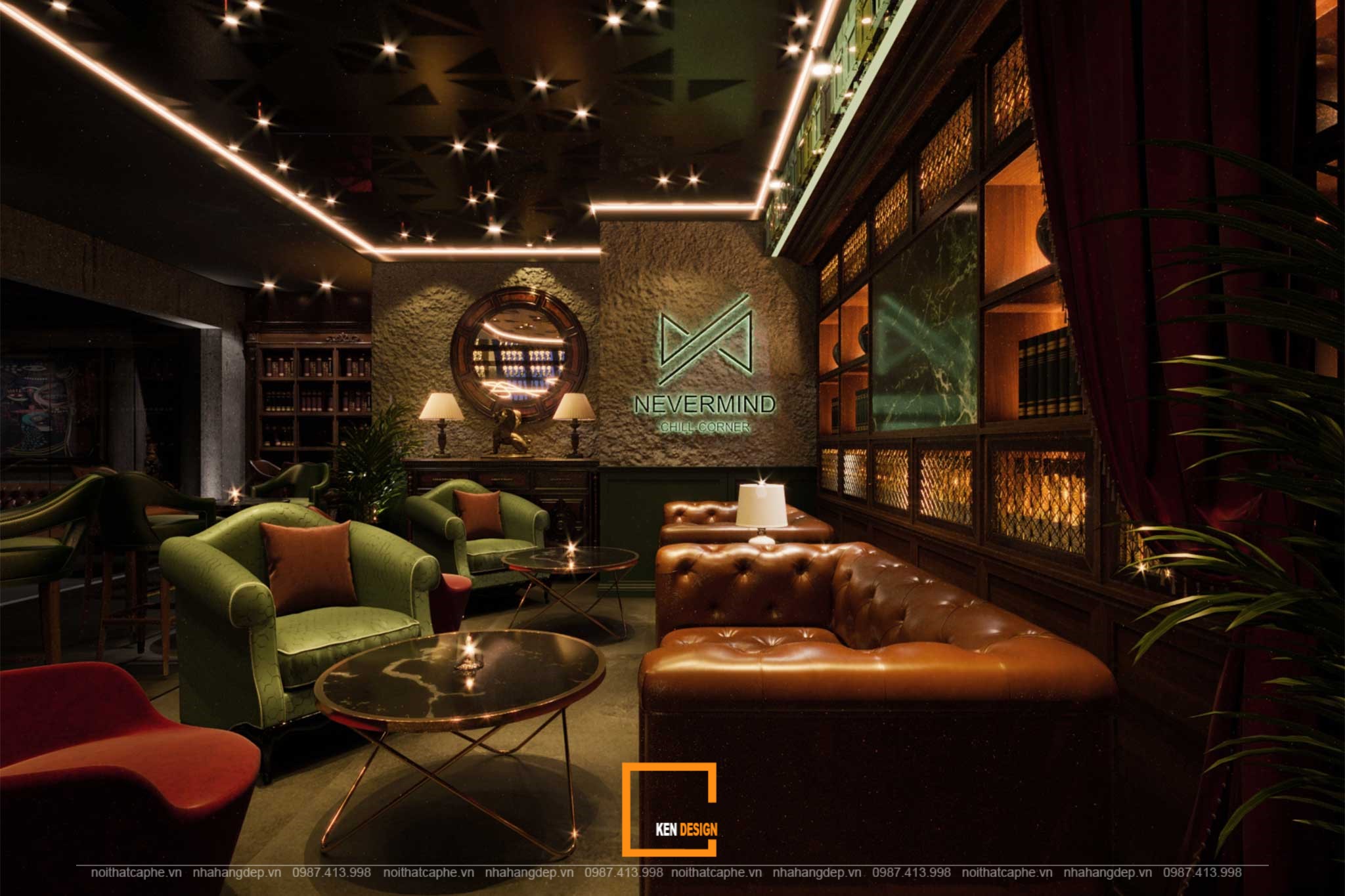 Nevermind - Thiết kế nội thất bar lounge ấn tượng tại Vinhomes Tân Cảng-6