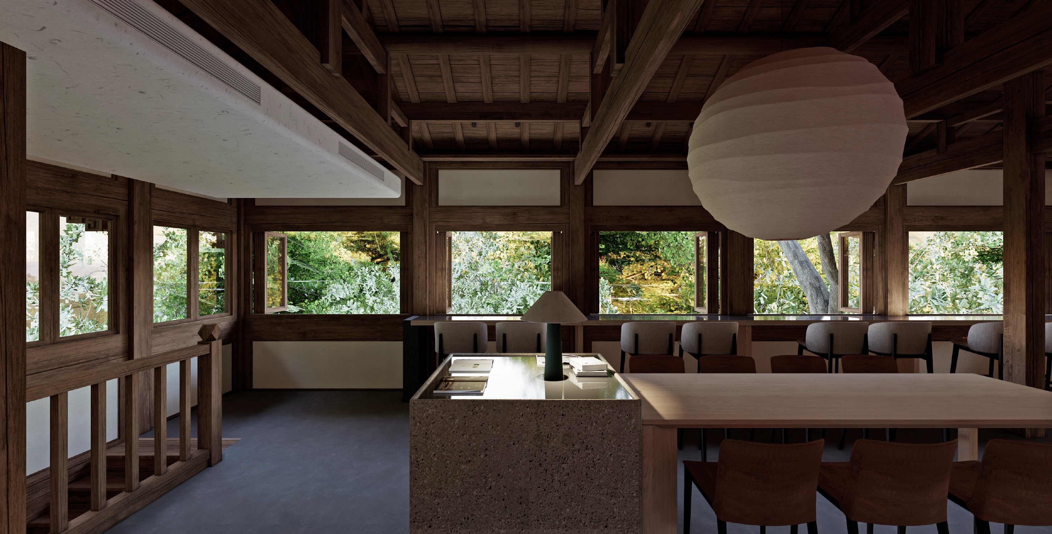 山崖边上的木房子咖啡店设计丨暂无-16