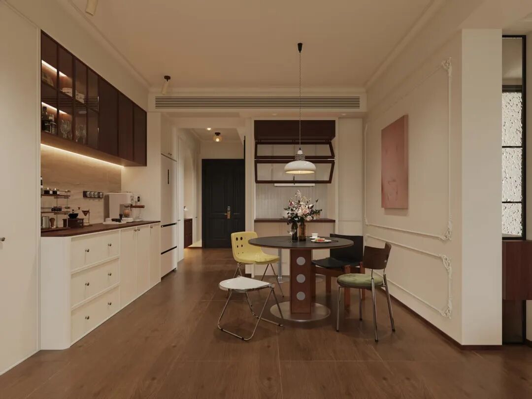 OriginalDesign|作品赏析|润府126,从厨房到客厅，一扇窗解锁法式复古的“通透密码”-2