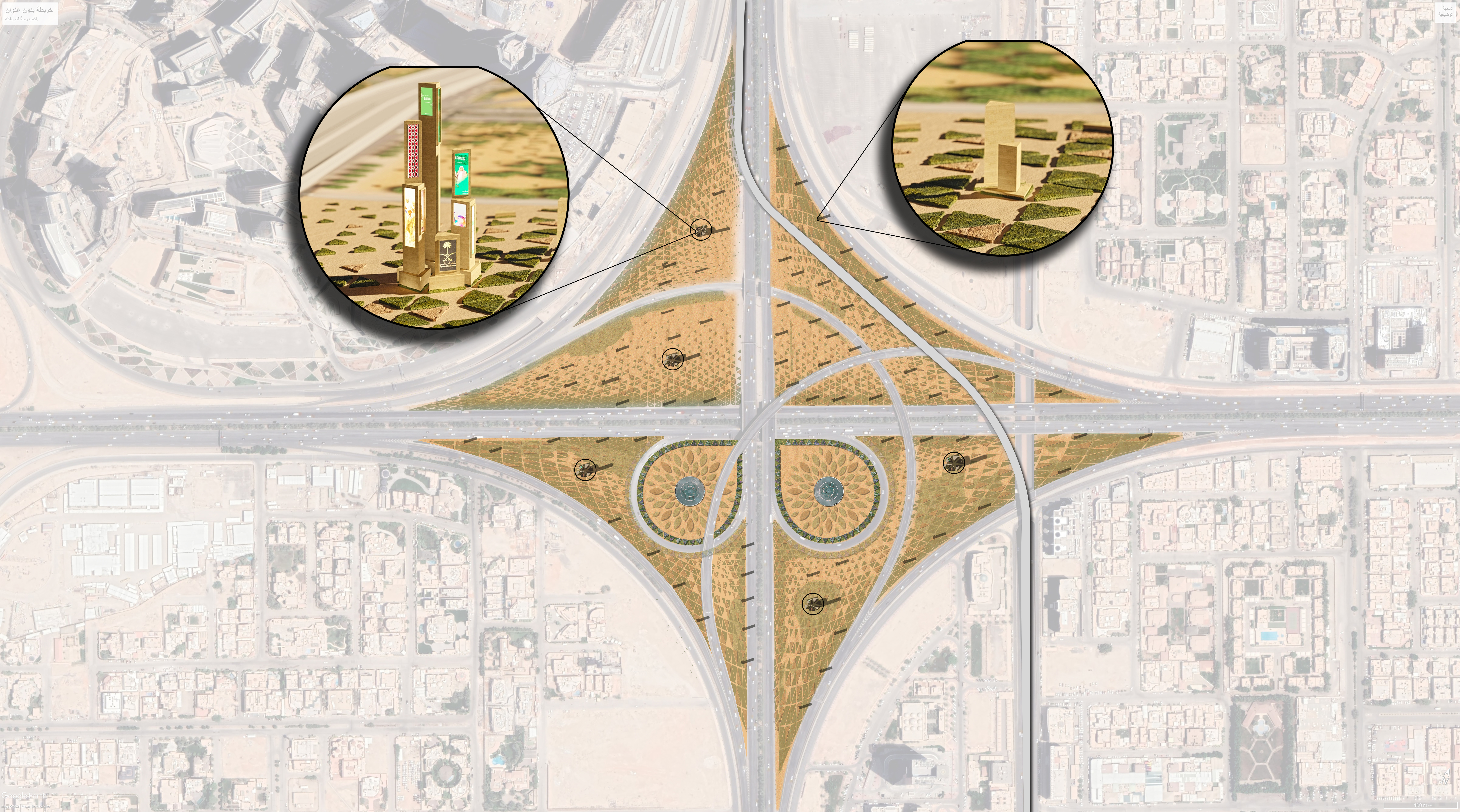 Design Al-Rebat interchange (Exit 4) in Riyadh-4