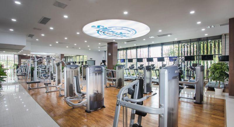 五行元素融合新中式风格，打造优雅奢华健身会所-4