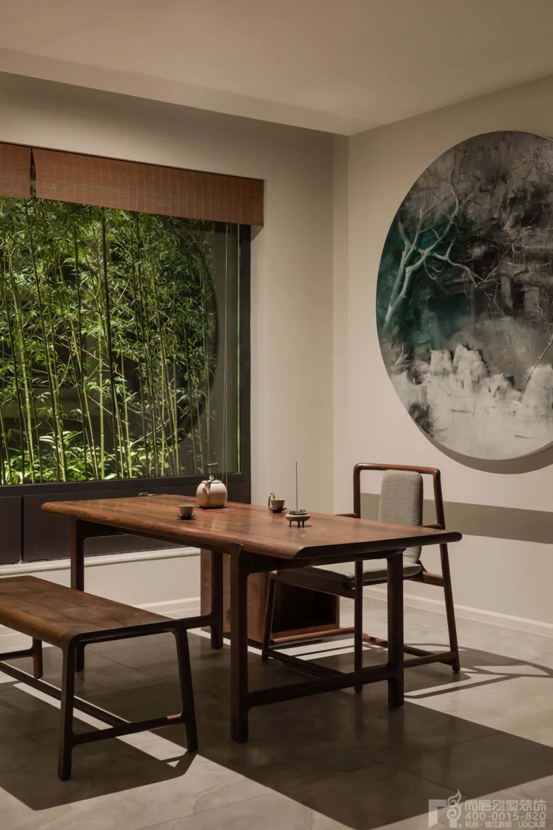 新中式闲庭深院丨中国杭州丨尚层别墅装饰-34