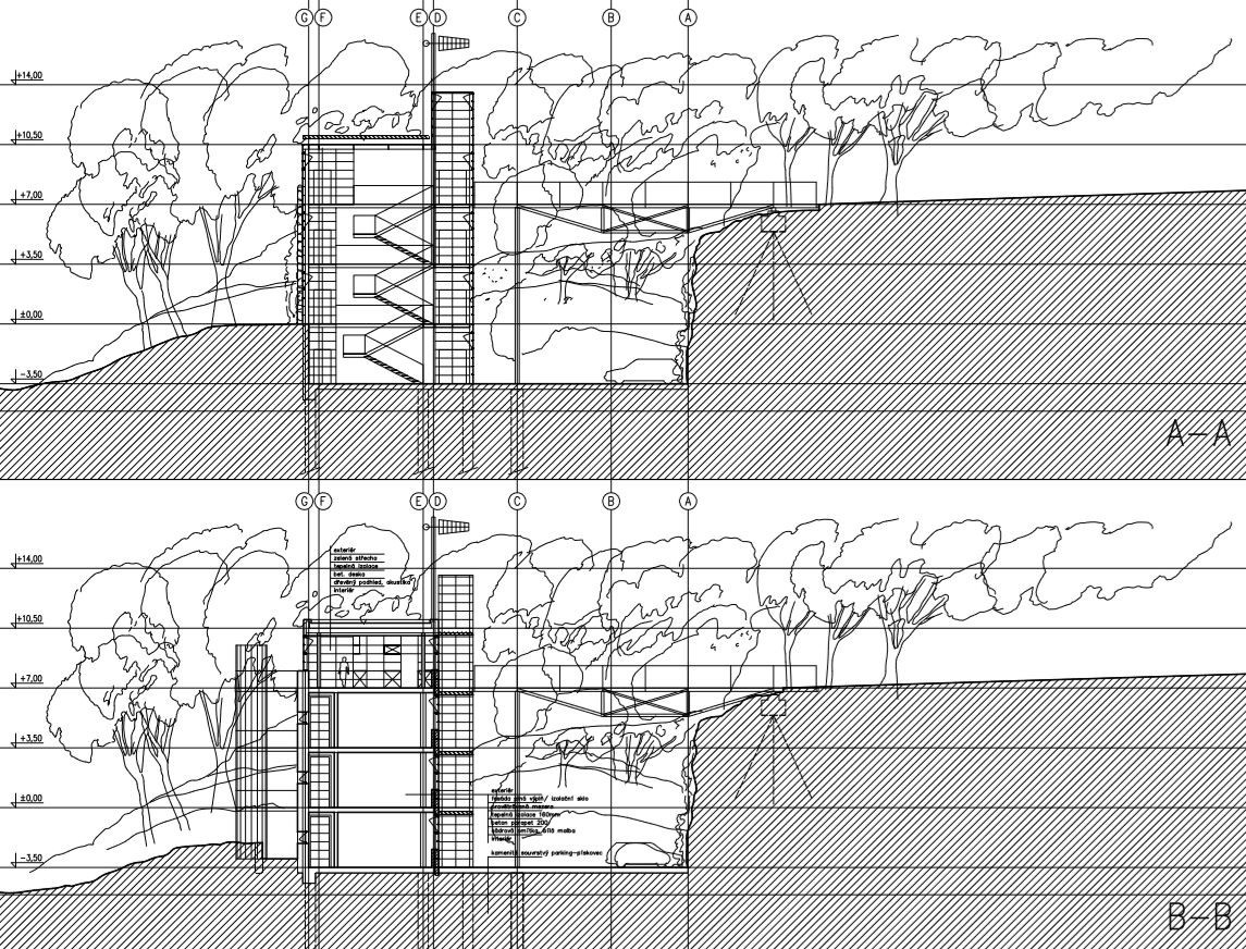 Dr· Pírka诊所新楼与森林公园岩石连接项目丨捷克丨Huť architektury Martin Rajniš-53