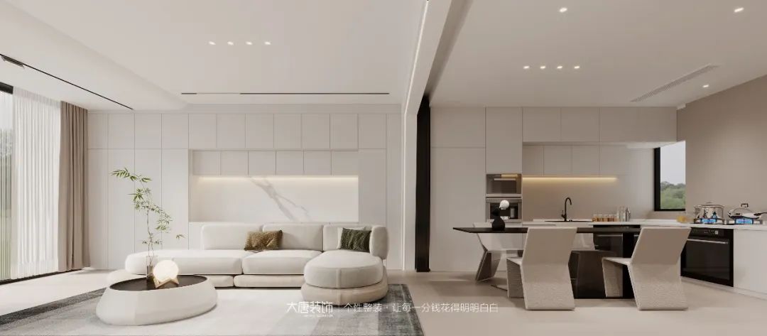 大唐设计丨美的湾150㎡叠墅，极简与艺术的双向奔赴-26