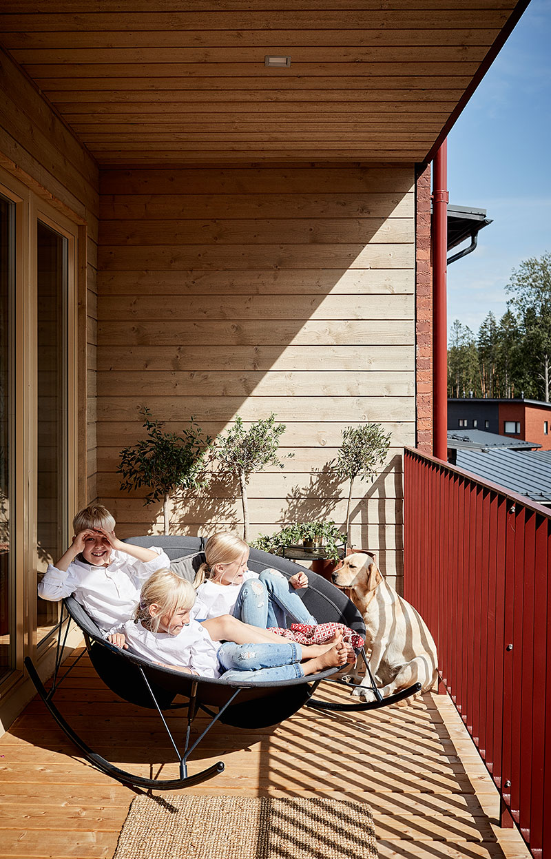 芬兰自然中的家庭别墅-11