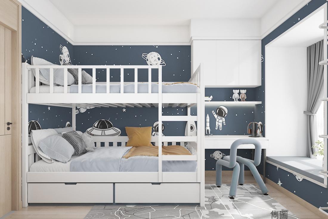 奶咖色日式原木风家居设计-34