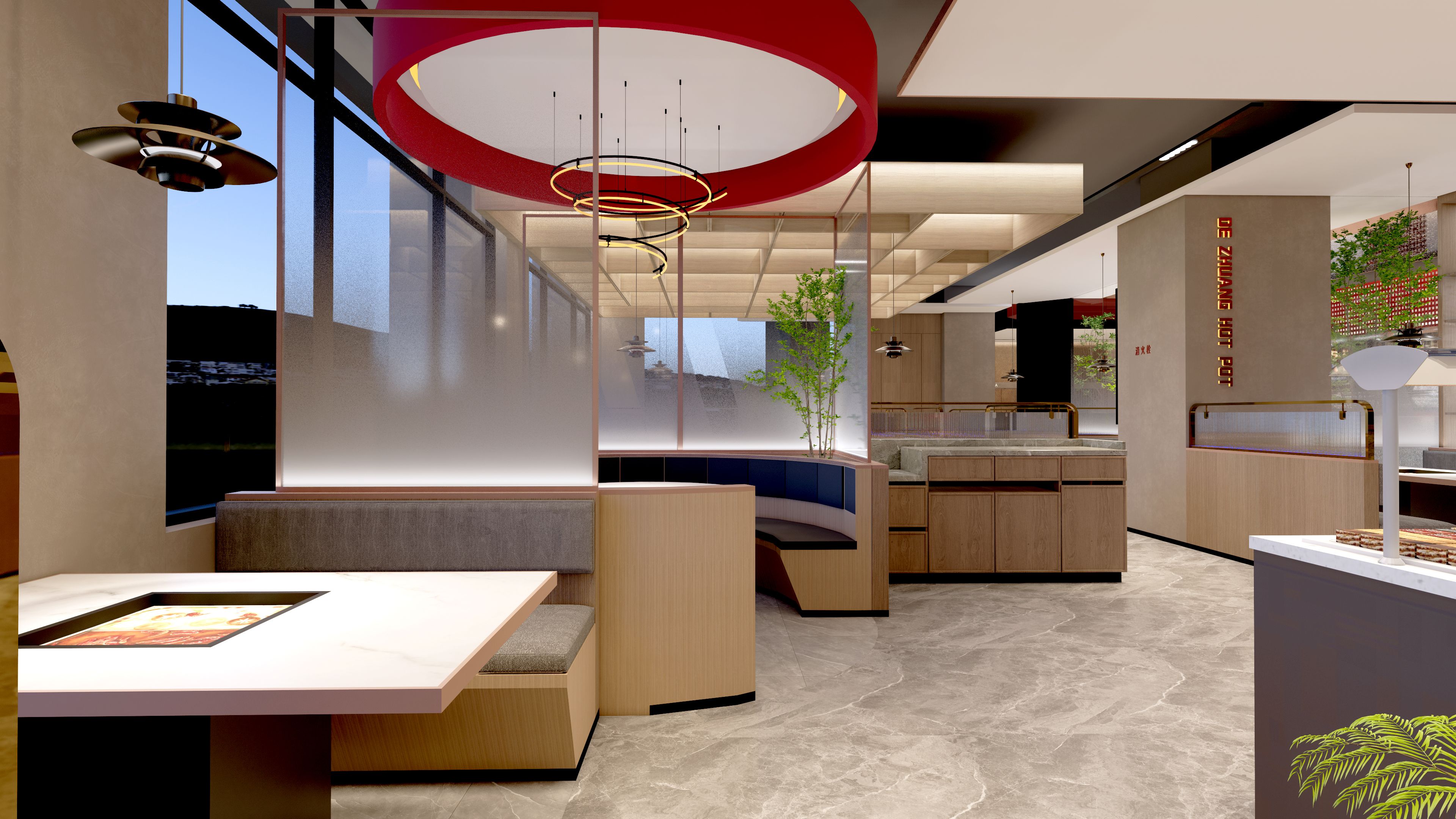 重庆德庄火锅丨中国安徽丨FZ 建筑空间·准线设计-18