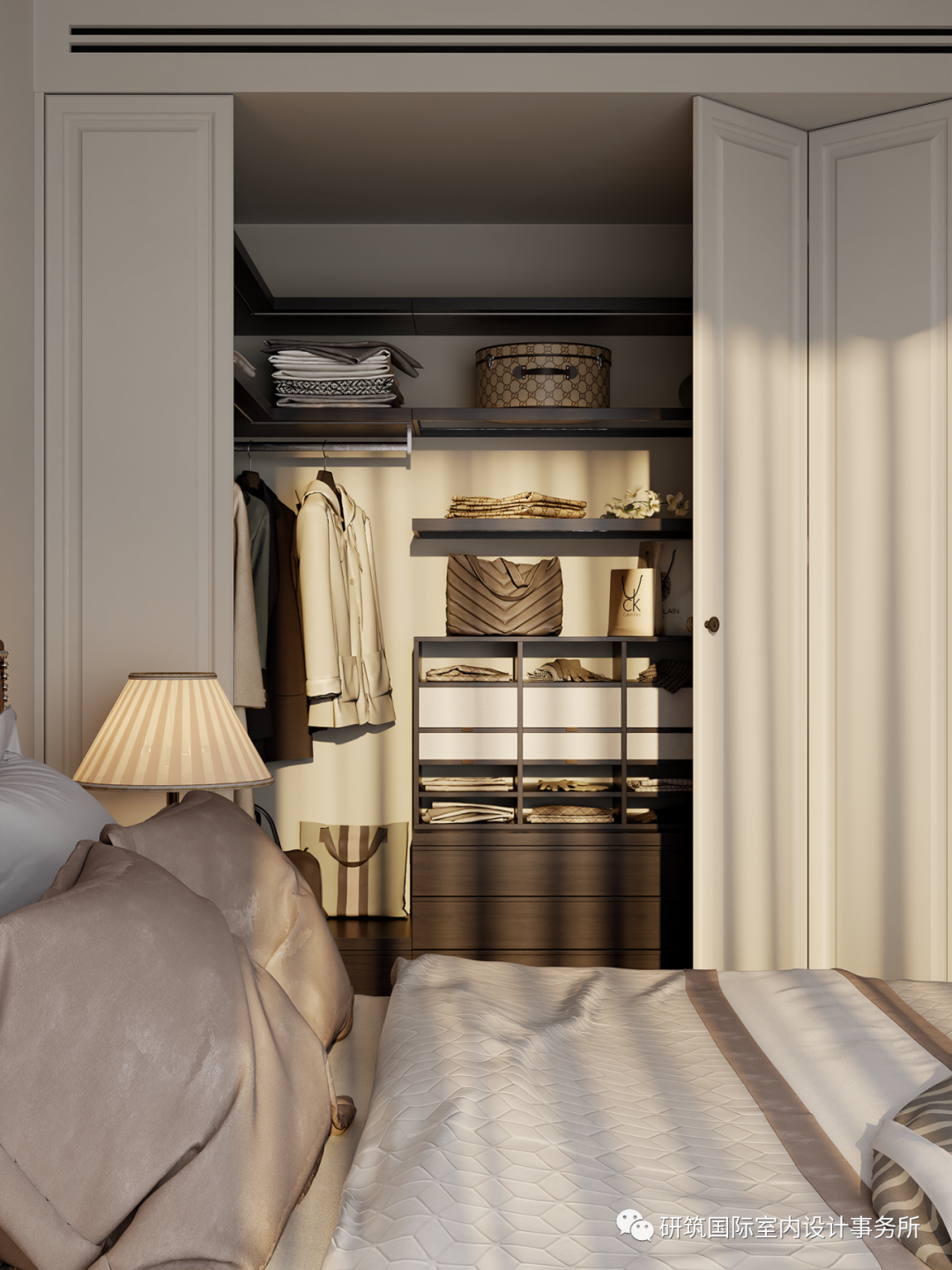 都市经典小区美式奶油风设计丨中国丰台丨研筑国际室内设计事务所-49