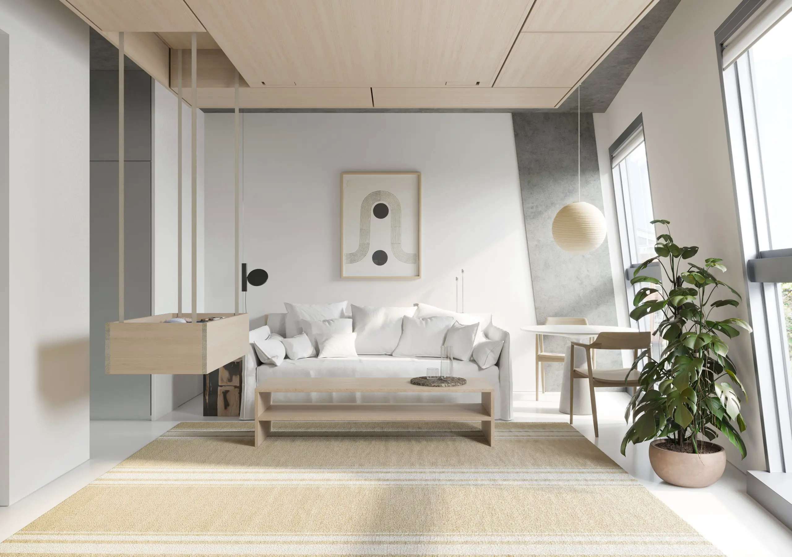 巧妙利用顶空间，设计师打造多功能卧室-13