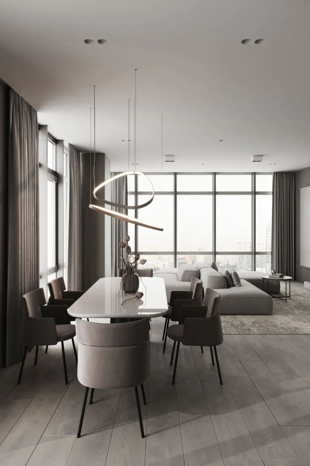 280㎡现代简约之家丨ArtPartner Architects-64