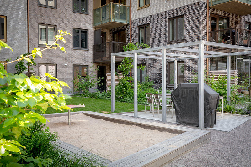 斯德哥尔摩新住宅楼里的阅读室公寓-30