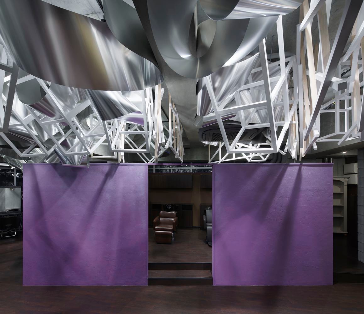 日本东京美容院：流动的金属波发线-0