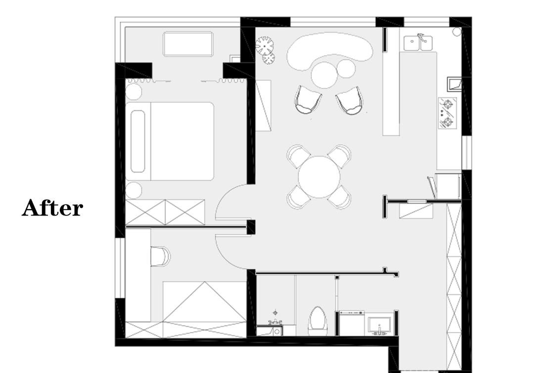 复古绿调优雅独居-46