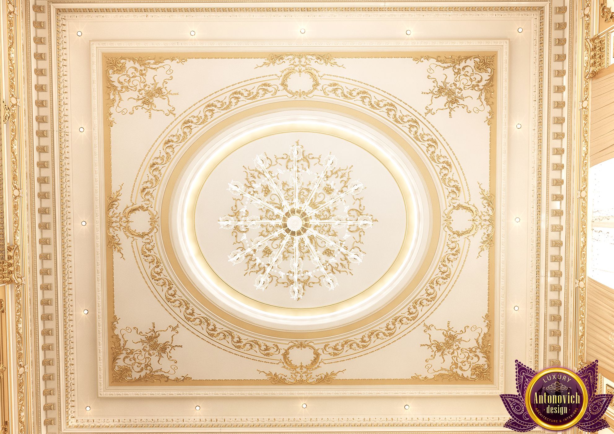 安东诺维奇经典风格客厅，奢华与辉煌的巴洛克艺术-7