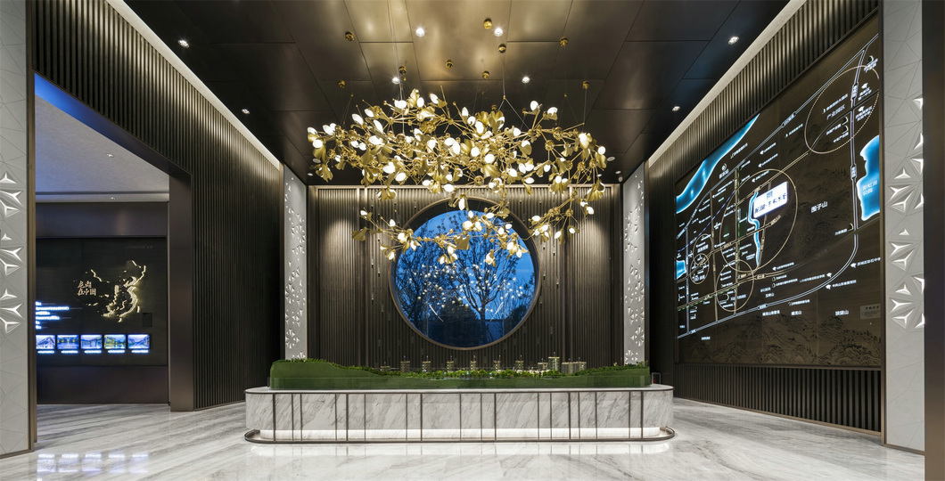 纳沃设计丨济南龙湖景粼原著售楼处-4