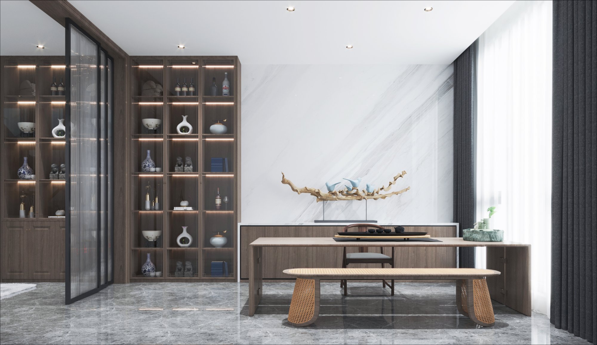 极简新中式室内设计-5