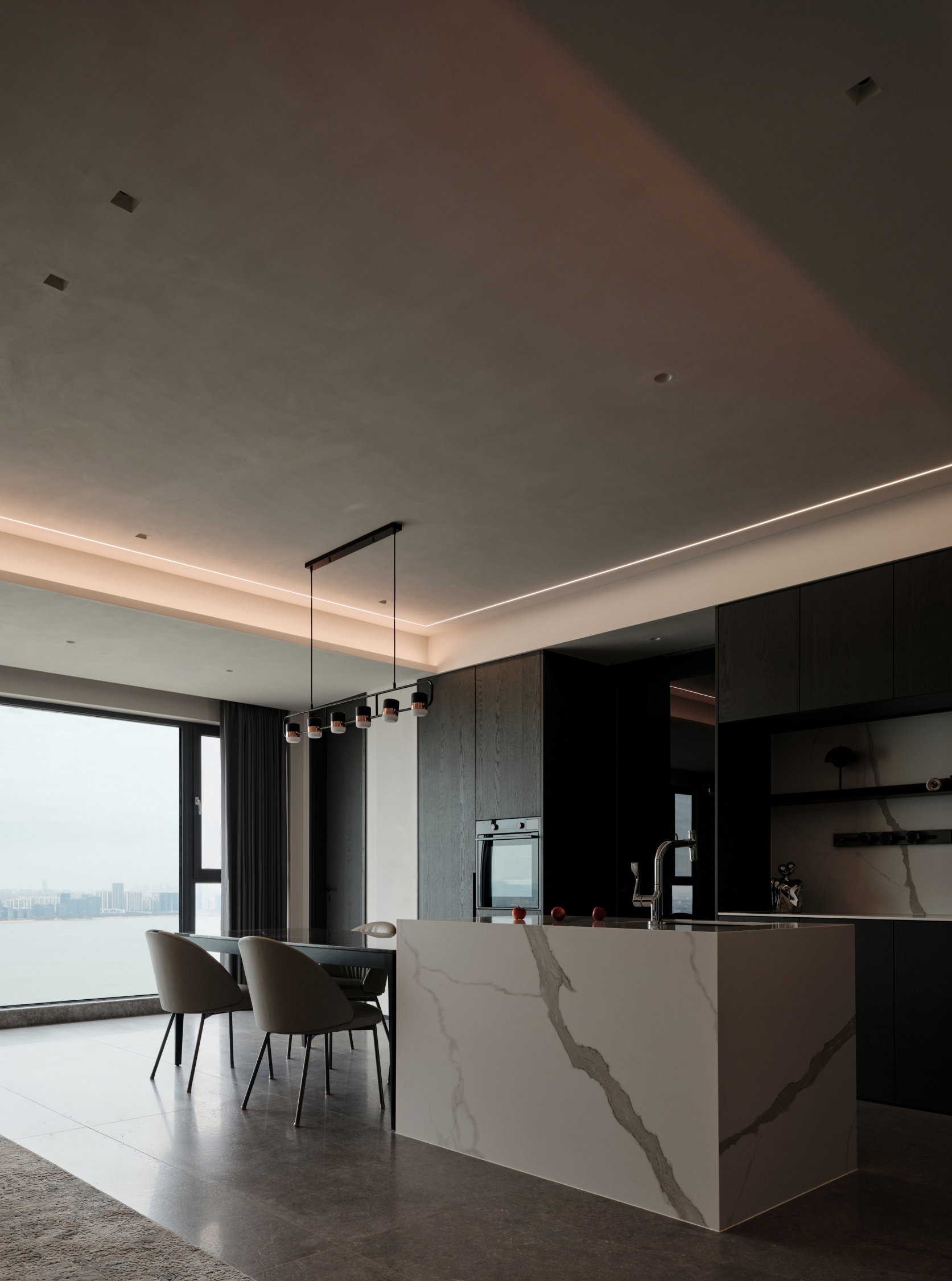 高级灰湖景房丨中国苏州丨晓安设计-22