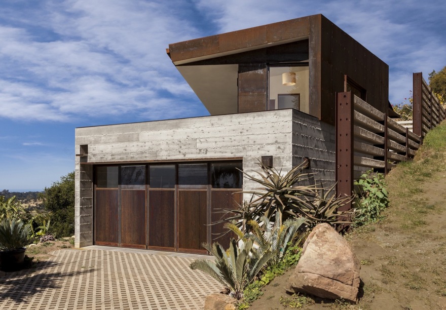 美国圣巴巴拉穿墙住宅-14