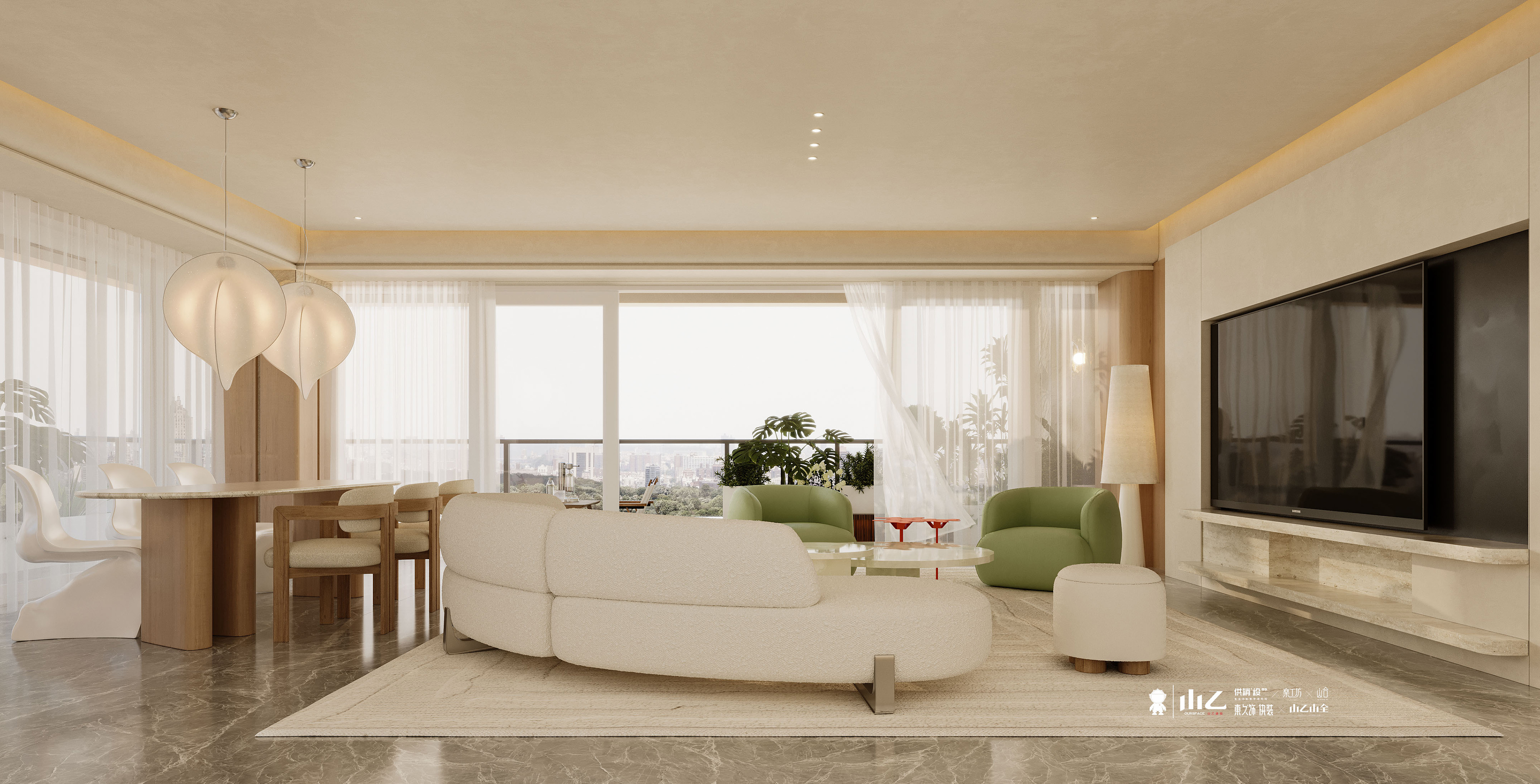 万科紫台精装大平层丨山乙建设-9