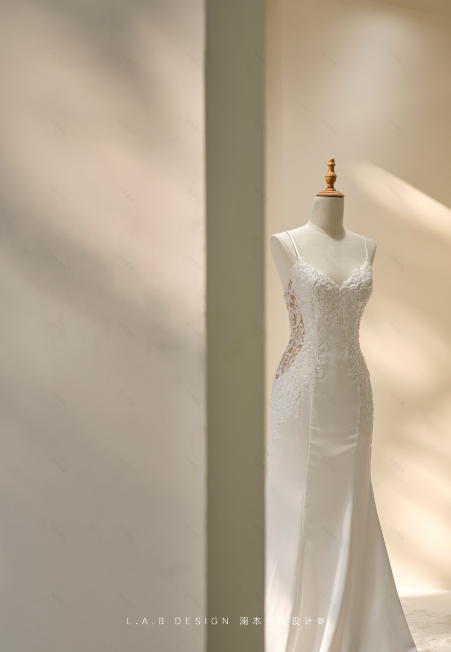 白月婚纱试衣空间设计丨中国南京丨L.A.B DESIGN(澜本)-45
