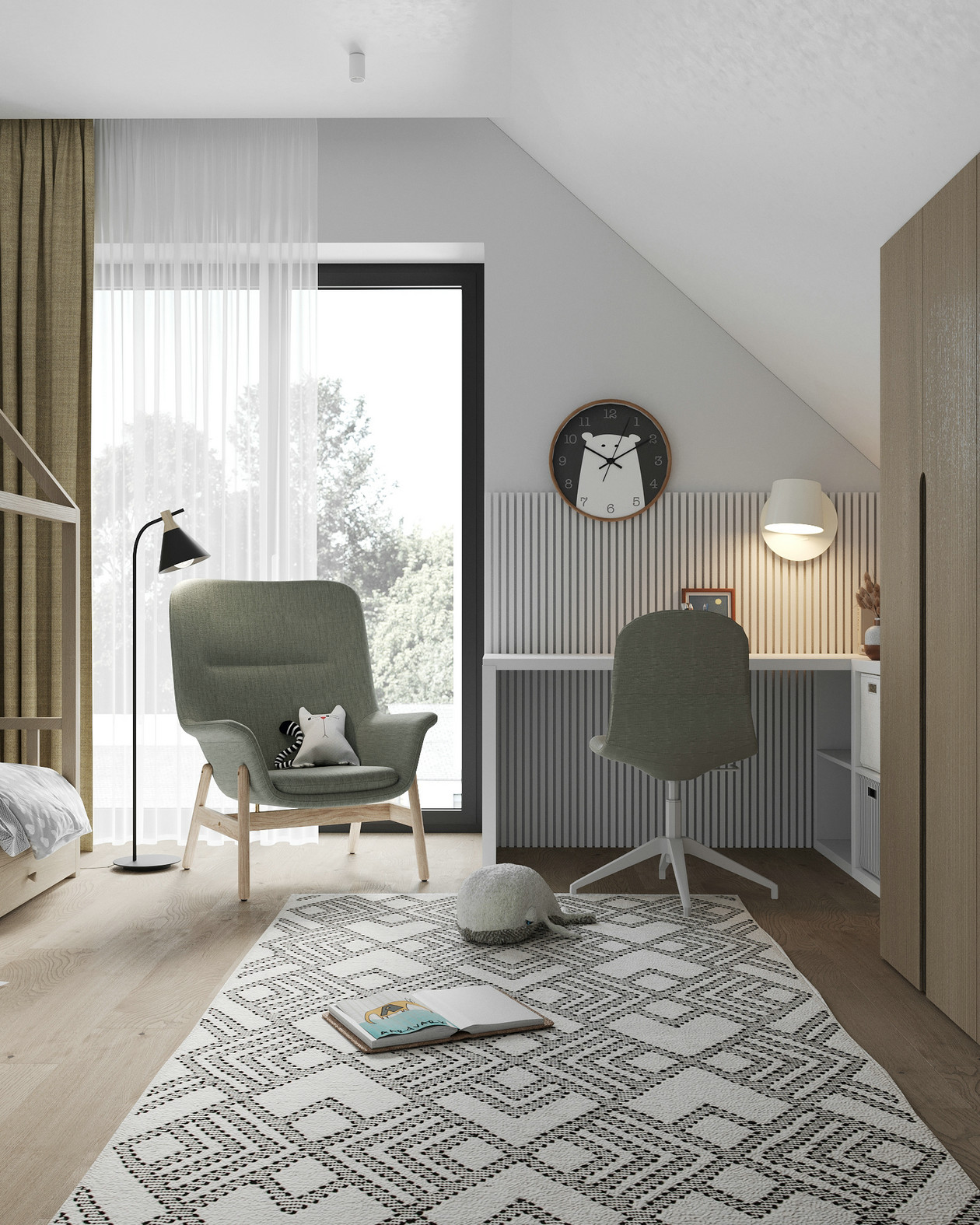 乌克兰 255㎡浅色系住宅设计-12