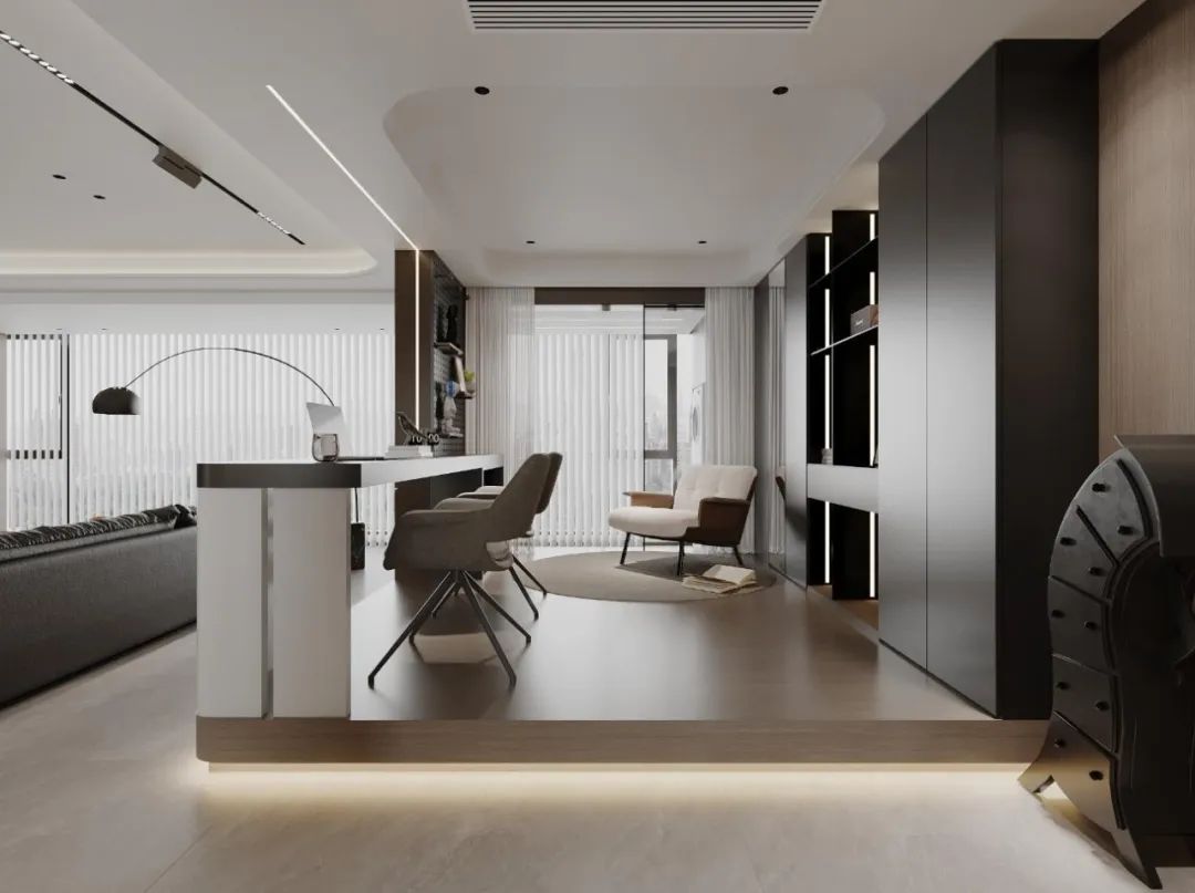 179㎡御湖境 · 木石共舞！意式极简宅的温度几何学丨苏州锦华装饰-22