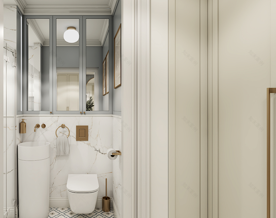 90平美式现代经典风格公寓室内设计丨波兰华沙-32