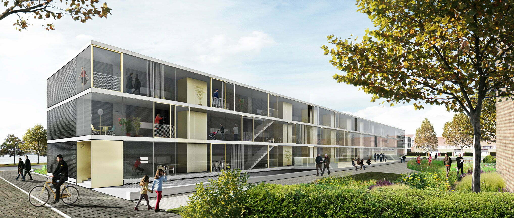 奥斯坦德带景观的住房-2